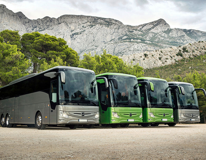 LEO Buses Rental fleet lineup