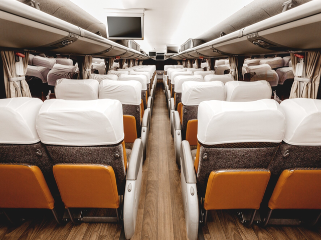 Premium bus interior seating
